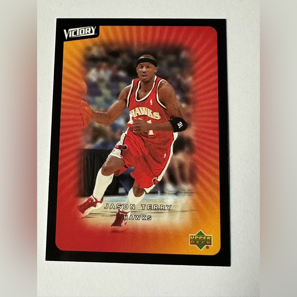 Upper Deck Jason Terry Hawks Red Basketball Trading Card